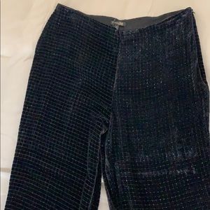 Fun wide leg velvet pants